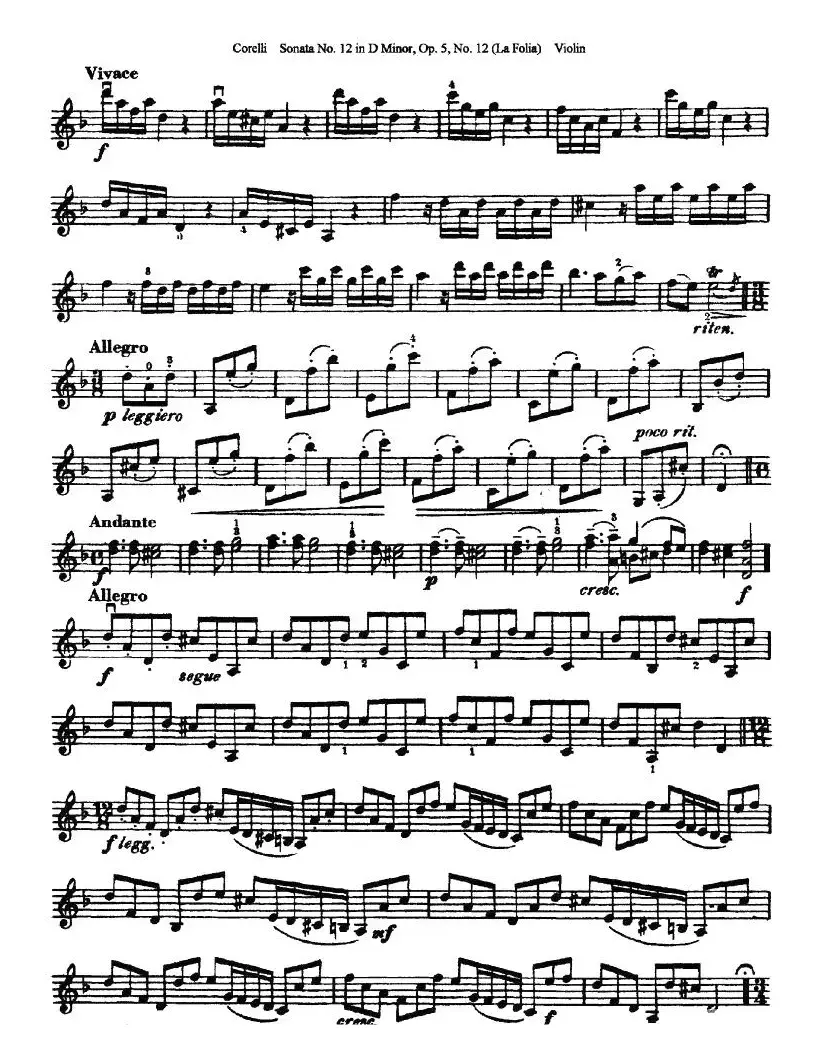 Sonata No.12 in D Minor