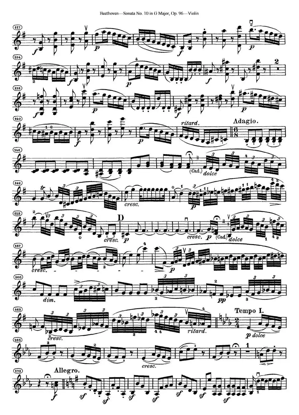 Violin Sonata No.10 in G Major Op.96