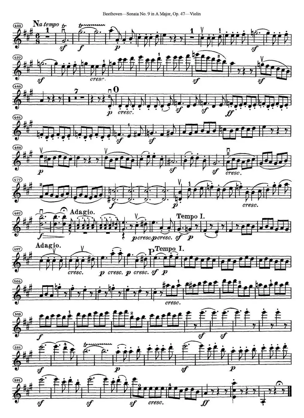 Violin Sonata No.9 in A Major Op.47