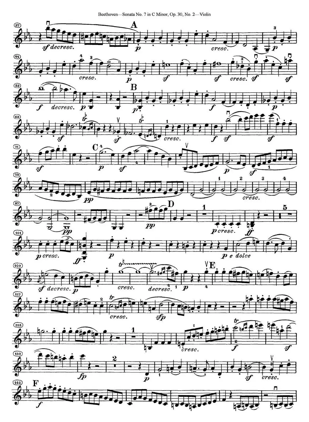 Violin Sonata No.7 in C Minor Op.30 No.2