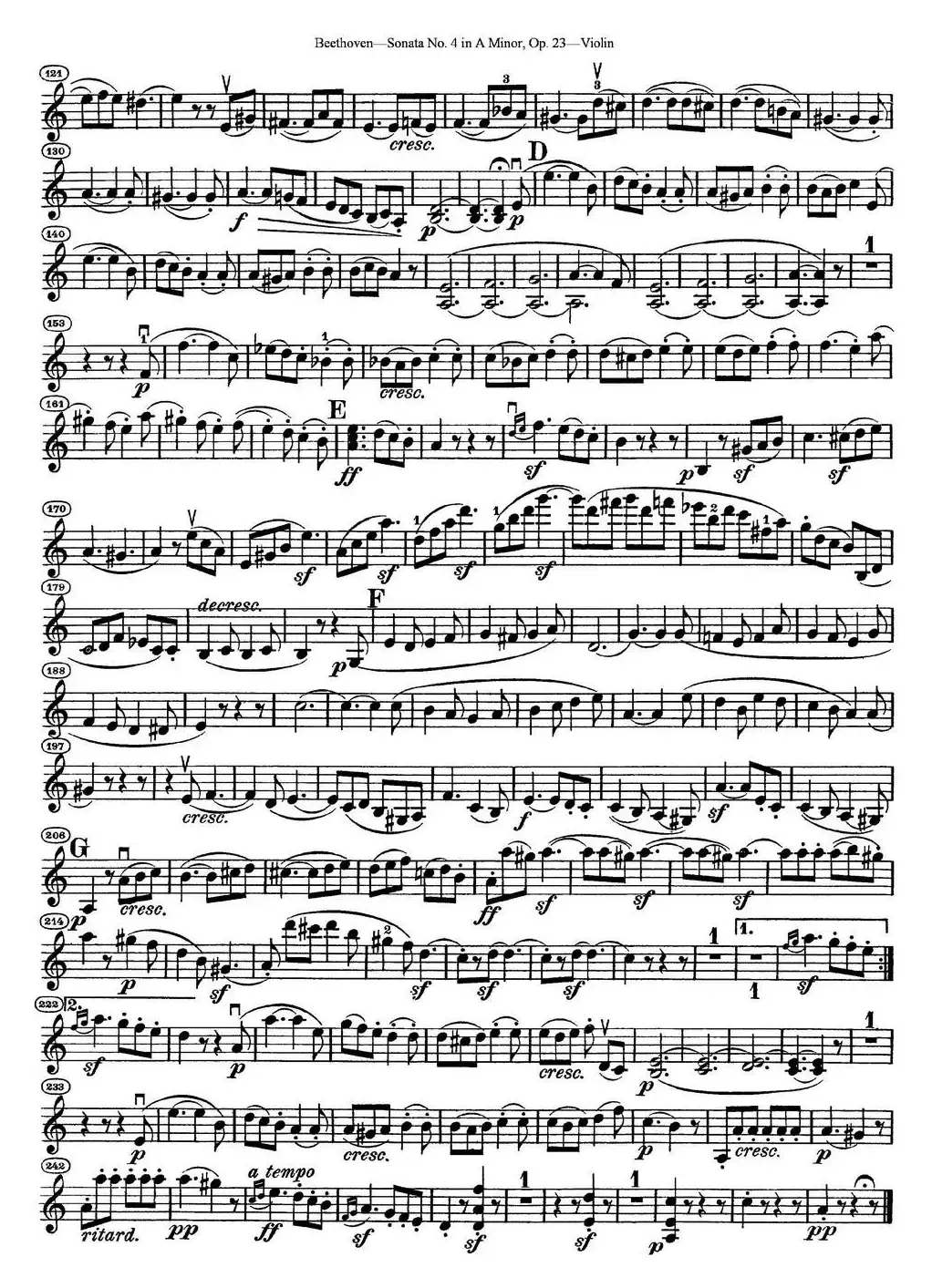 Violin Sonata No.4 in A Minor Op.23