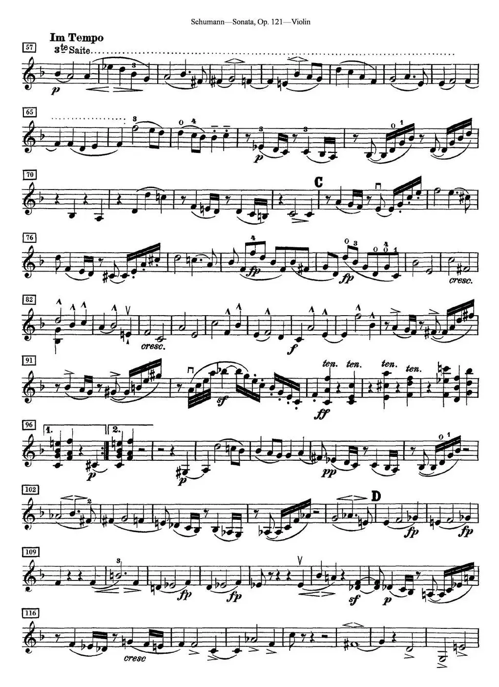 Violin Sonata Op.121