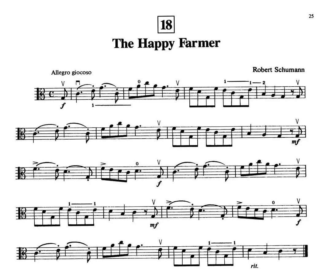 The Happy Farmer（中提琴）