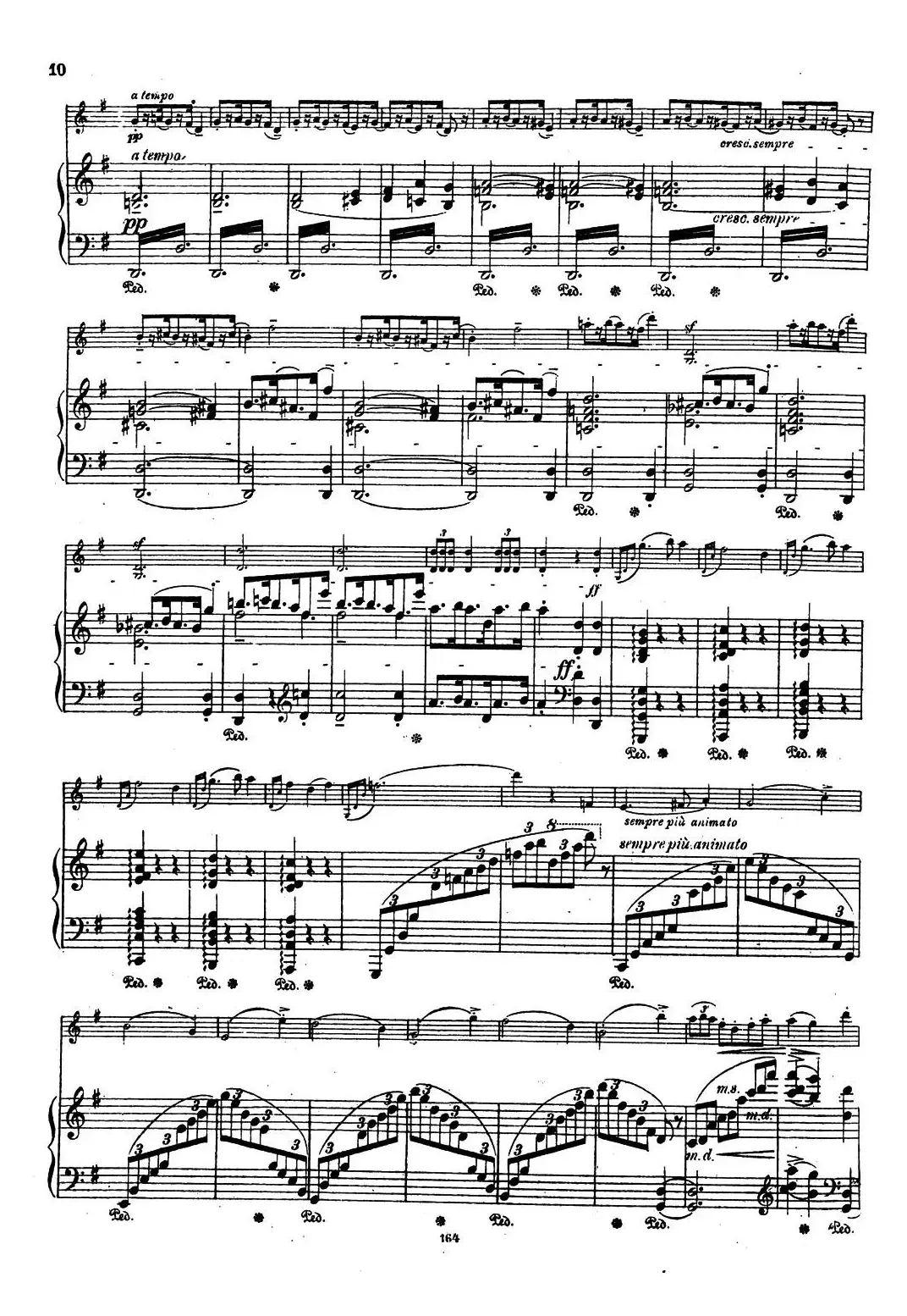 VIOLIN SONATA No.2 in G major（G大调第二小提琴奏鸣曲）（Ⅰ）（小提琴+钢琴伴奏）