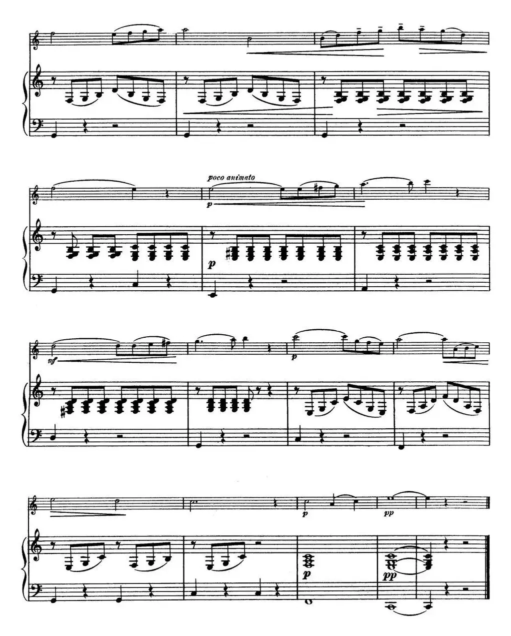 25首小提琴曲合集：Chant d'adieu.（Farewell Song.）（BENONI LAGYE.Op.97）（小提琴+钢琴伴奏）