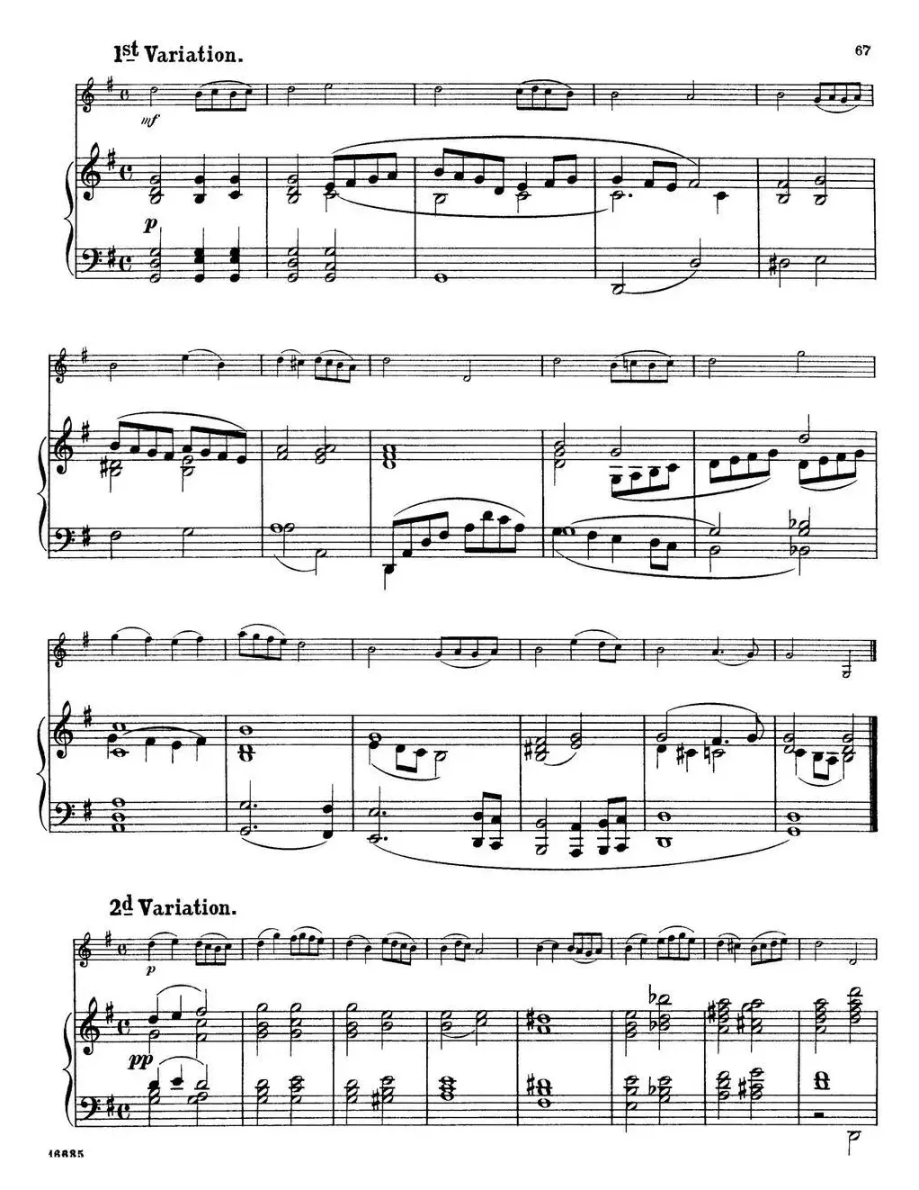 25首小提琴曲合集：Theme with Variations.（GUIDO PAPINI. Op.57）（小提琴+钢琴伴奏）