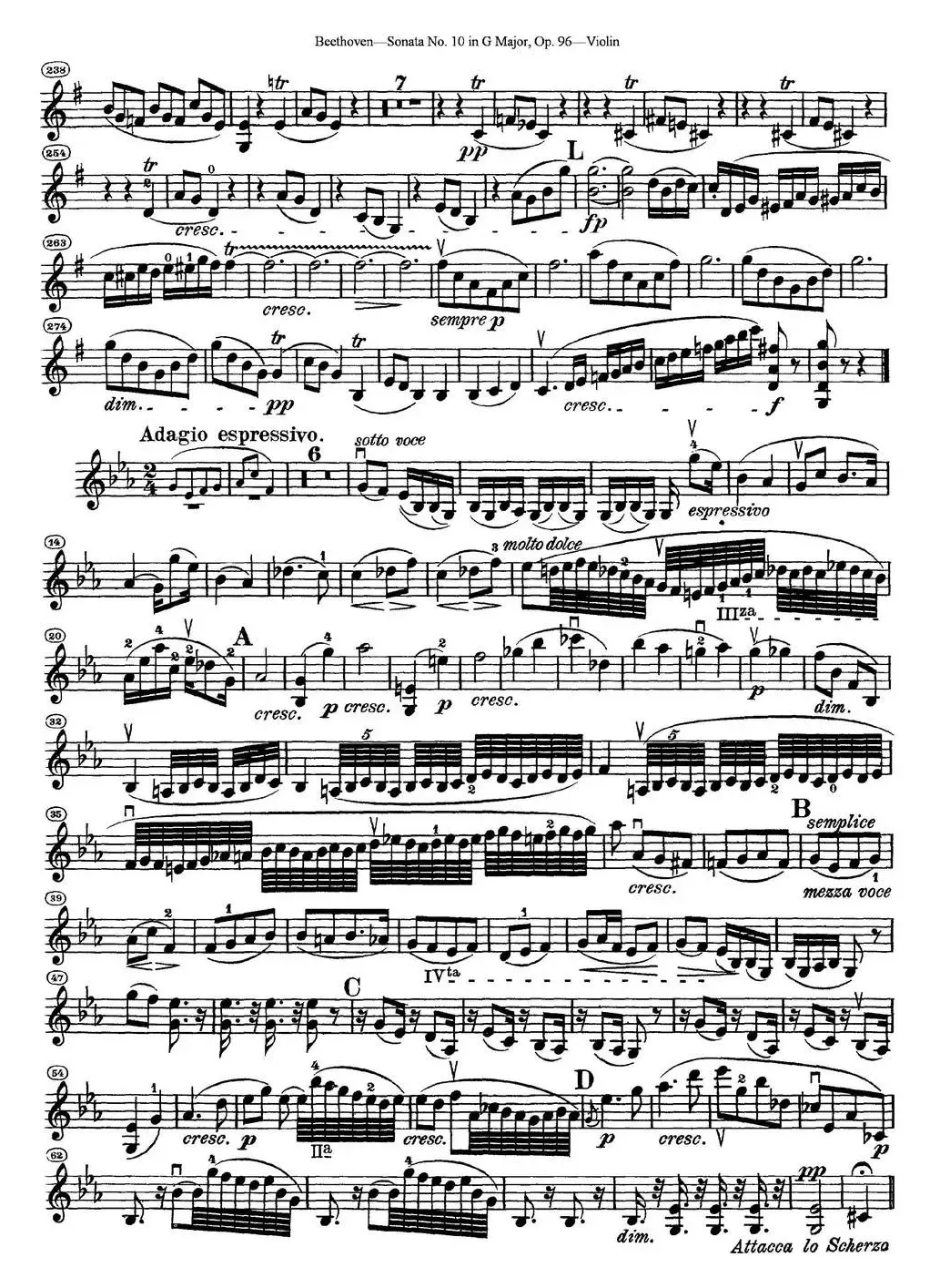 Violin Sonata No.10 in G Major Op.96