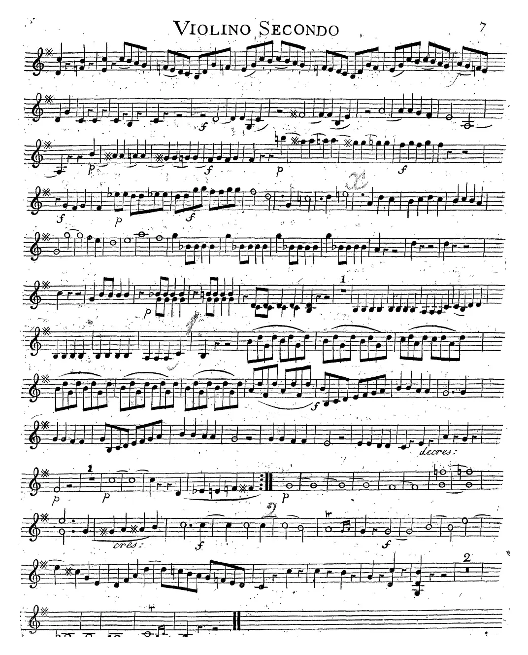 Mozart《Quartet No.14 in G Major,K.387》（Violin 2分谱）