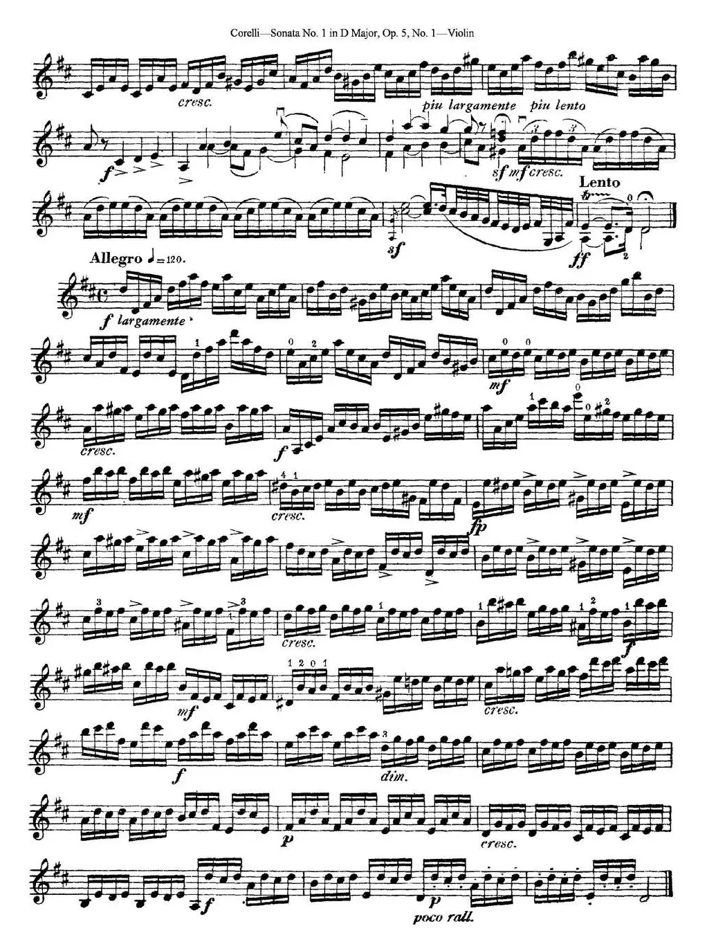 Sonata No.1 in D MajorOp.5 No.1