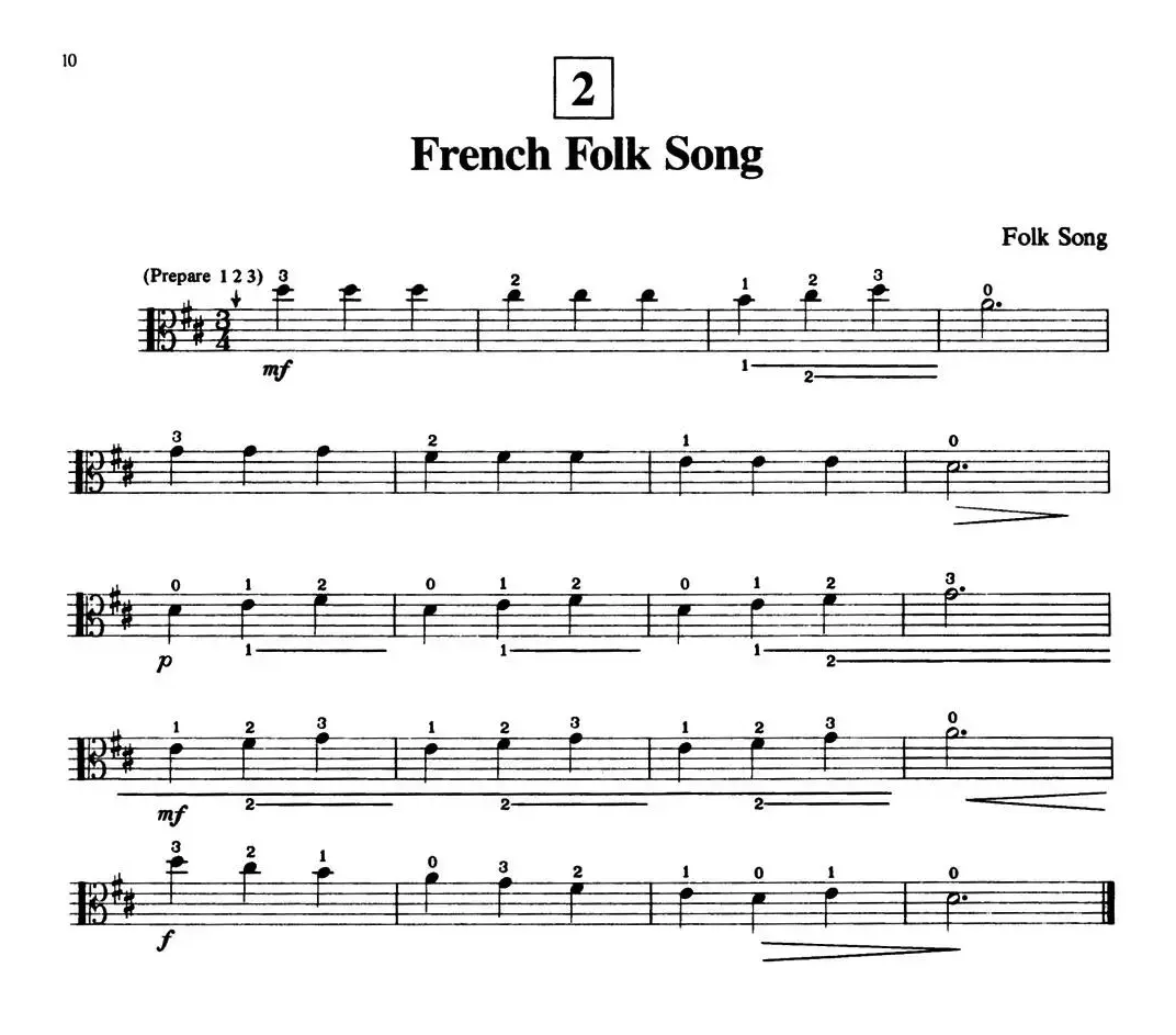 French Folk Song（中提琴）