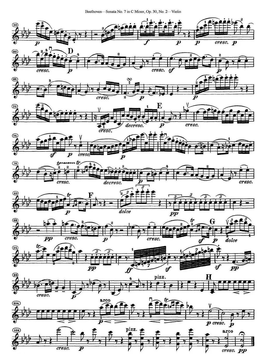 Violin Sonata No.7 in C Minor Op.30 No.2