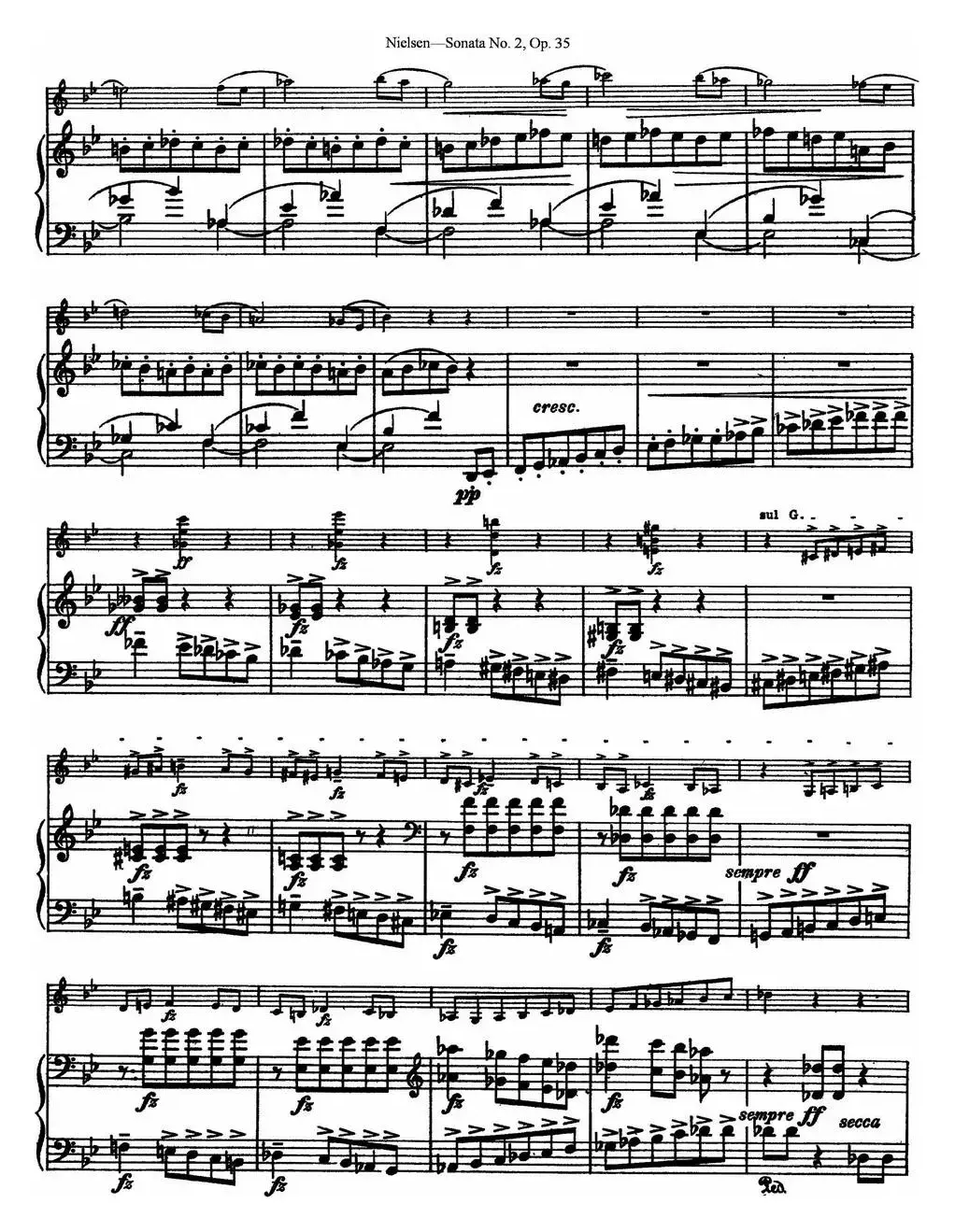 Violin Sonata No.2  Op.35（小提琴+钢琴伴奏）