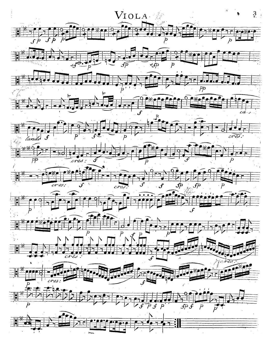 Mozart《Quartet No.14 in G Major,K.387》（Viola分谱）