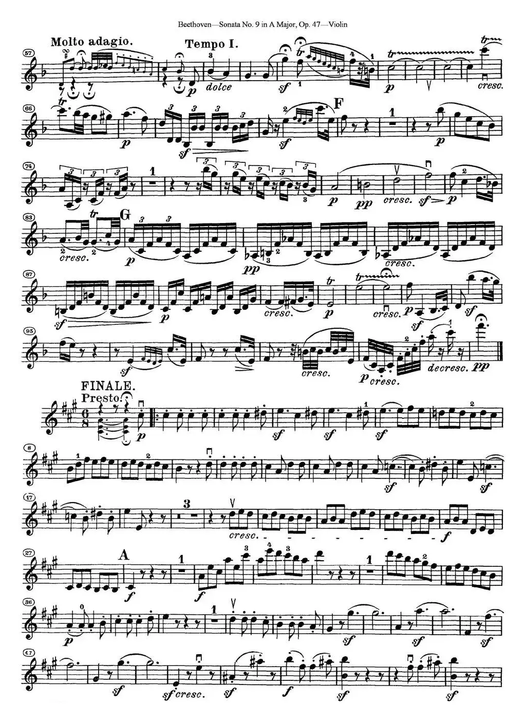 Violin Sonata No.9 in A Major Op.47