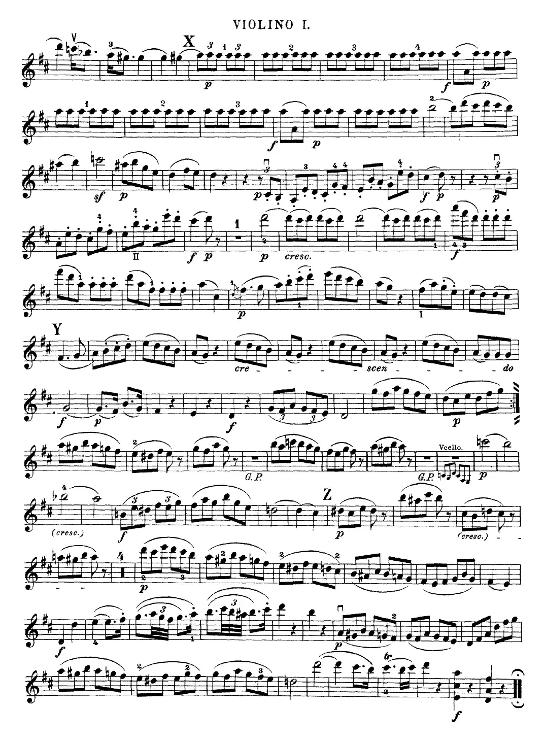 Mozart《Quartet No.20 in D Major,K.499》（Violin 1分谱）