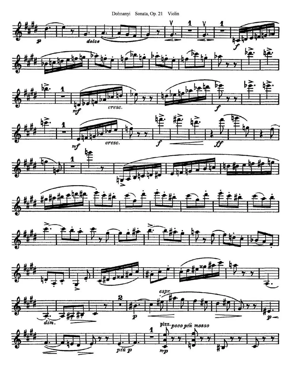 Dohnanyi Sonata Op.21