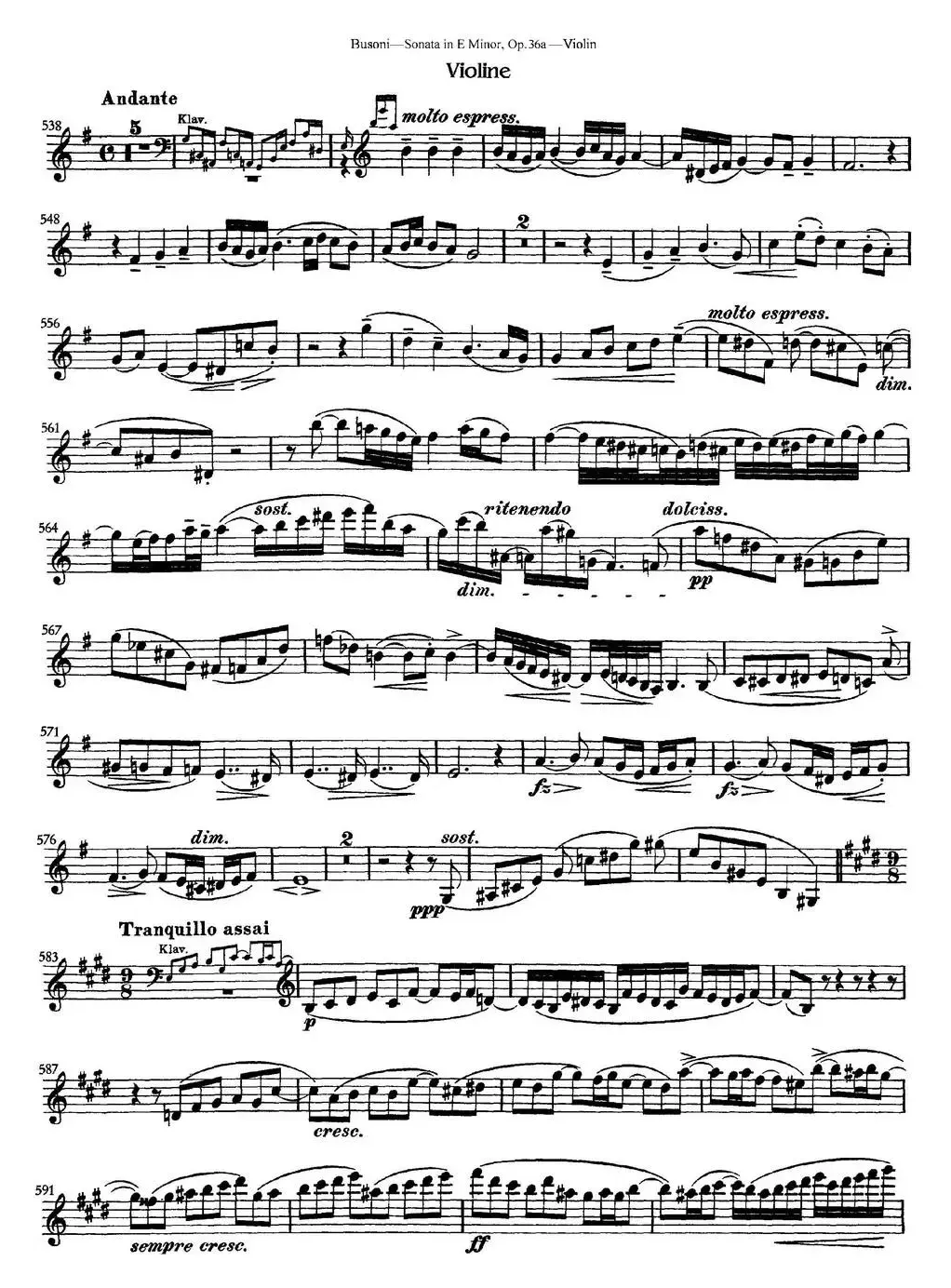 Violin Sonata No.2 in E Minor Op.36