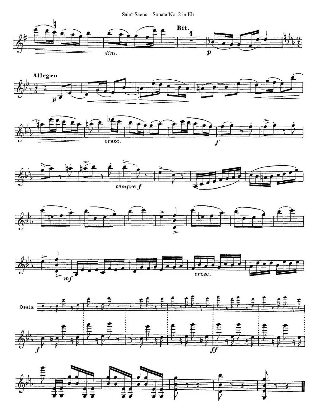 Violin Sonata No.2 in Eb Major Op.102