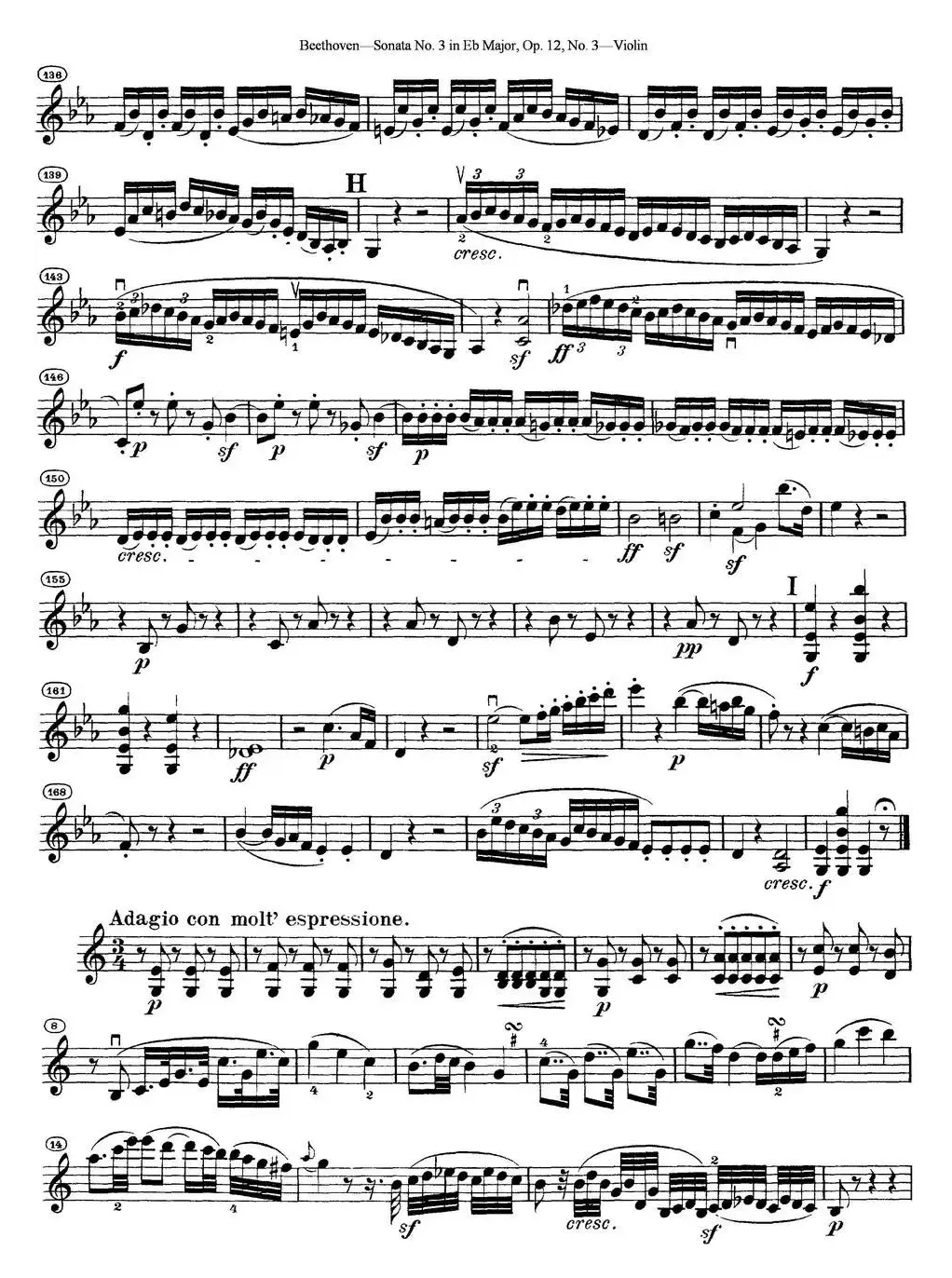 Violin Sonata No.3 in Eb Major Op.12 No.3