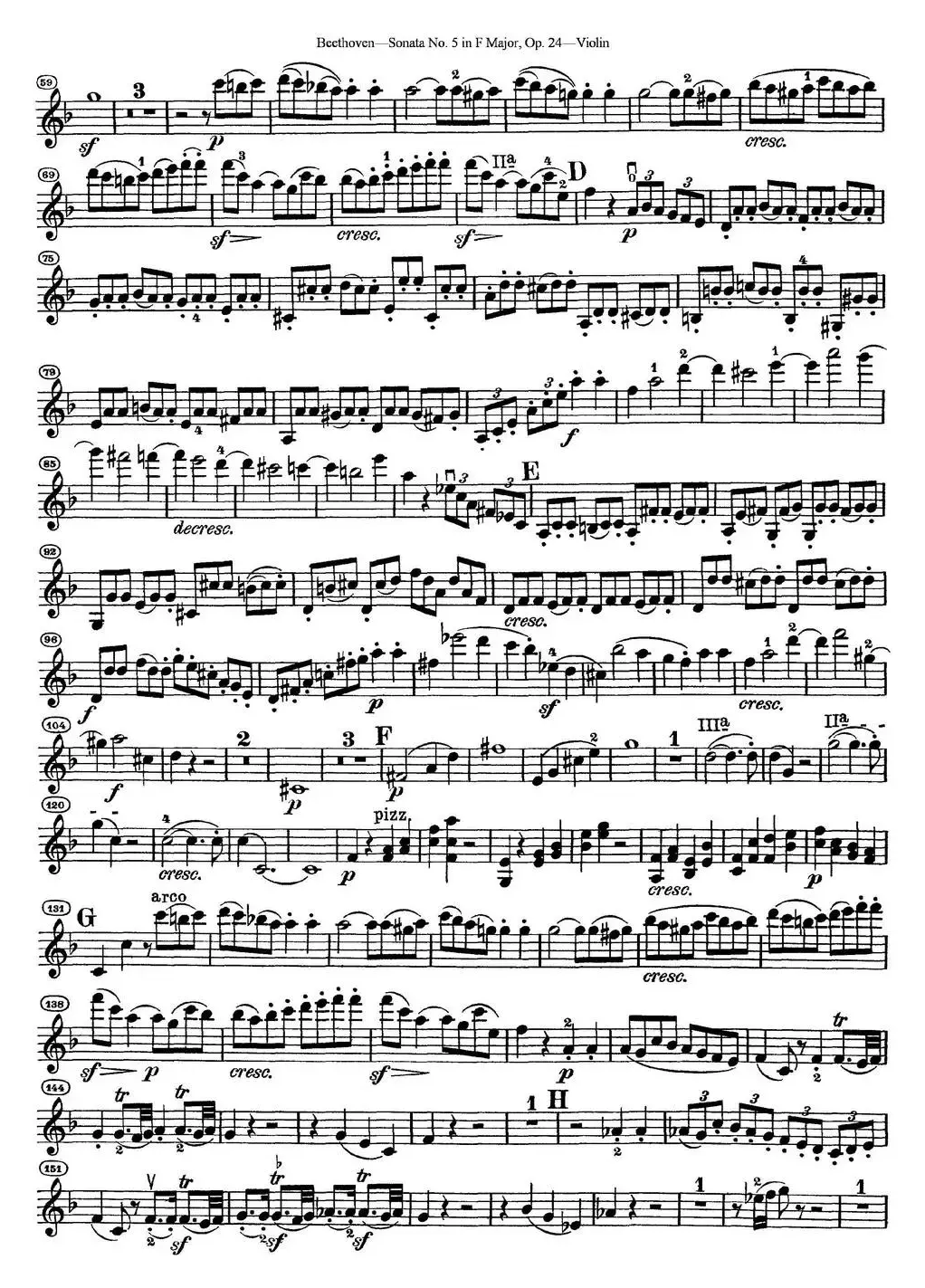 Violin Sonata No.5 in F Major Op.24