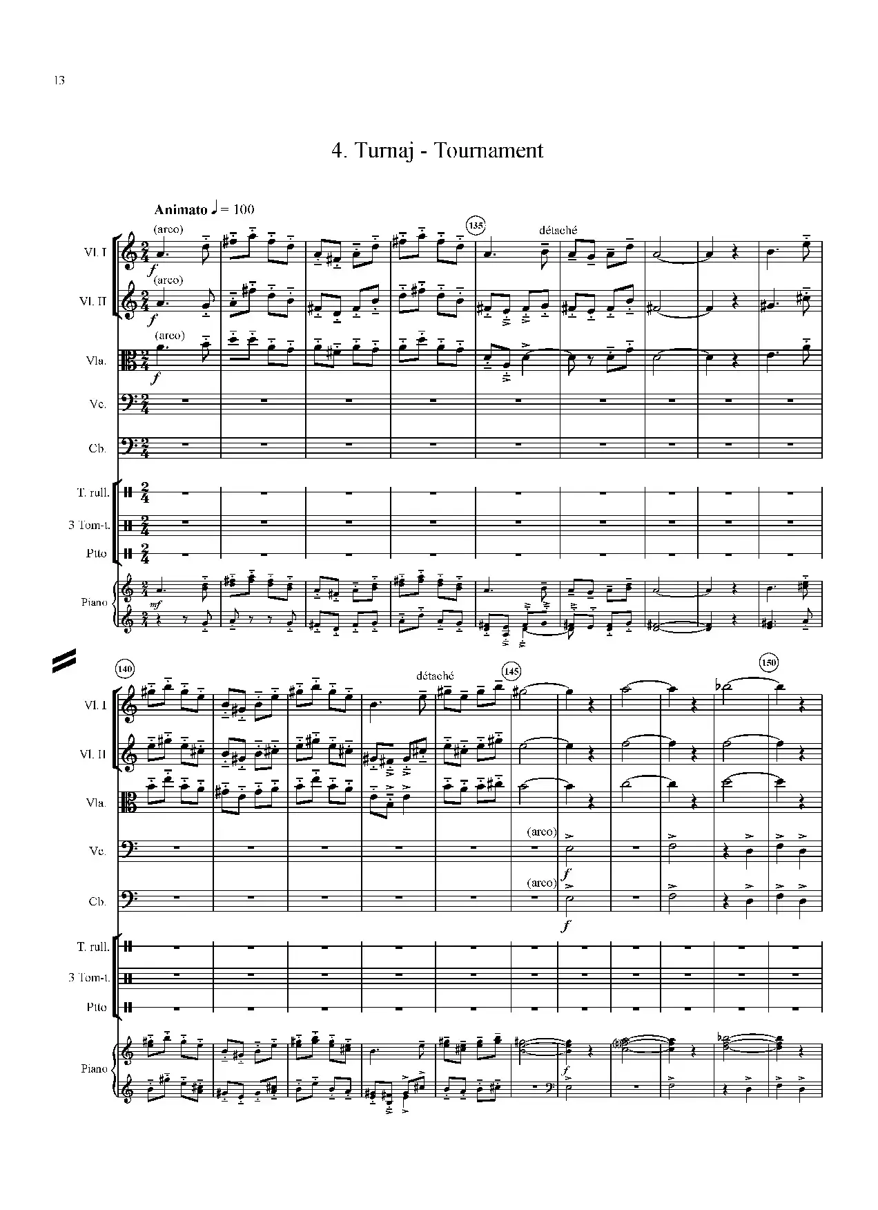 Ivo Blaha Zamecka suita - Full Score（城堡套曲）