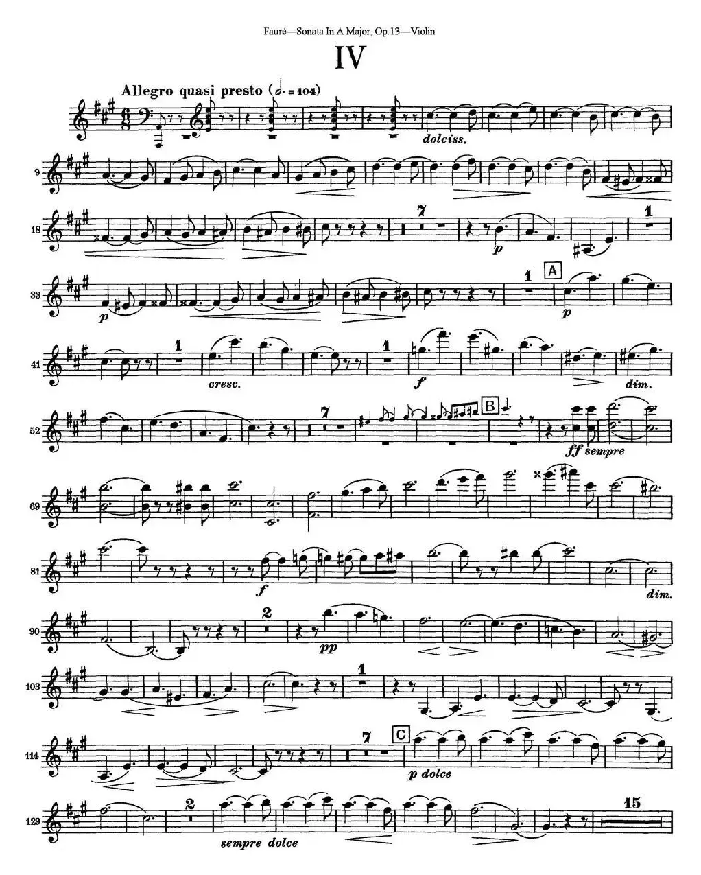 Violin Sonata No.1 Op.13