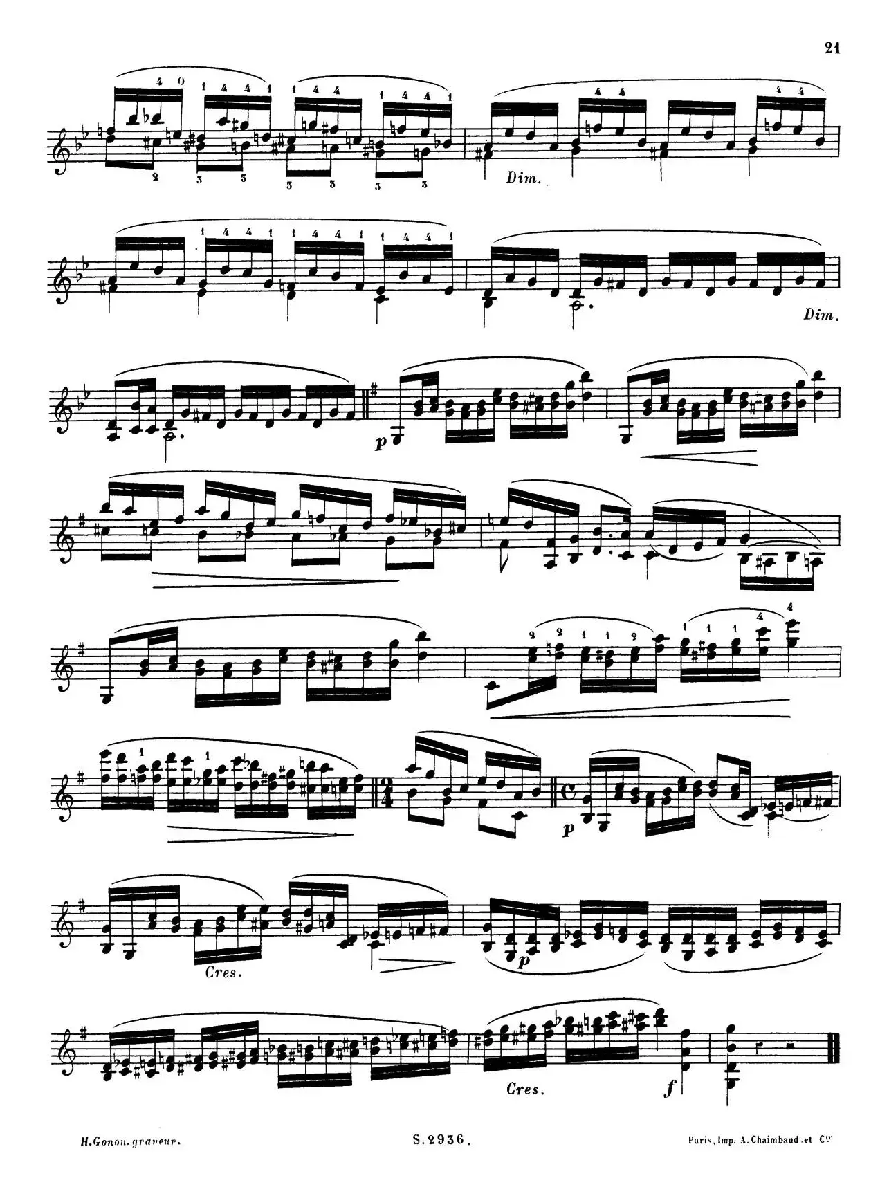 6首高级小提琴练习曲 Op.13（6）