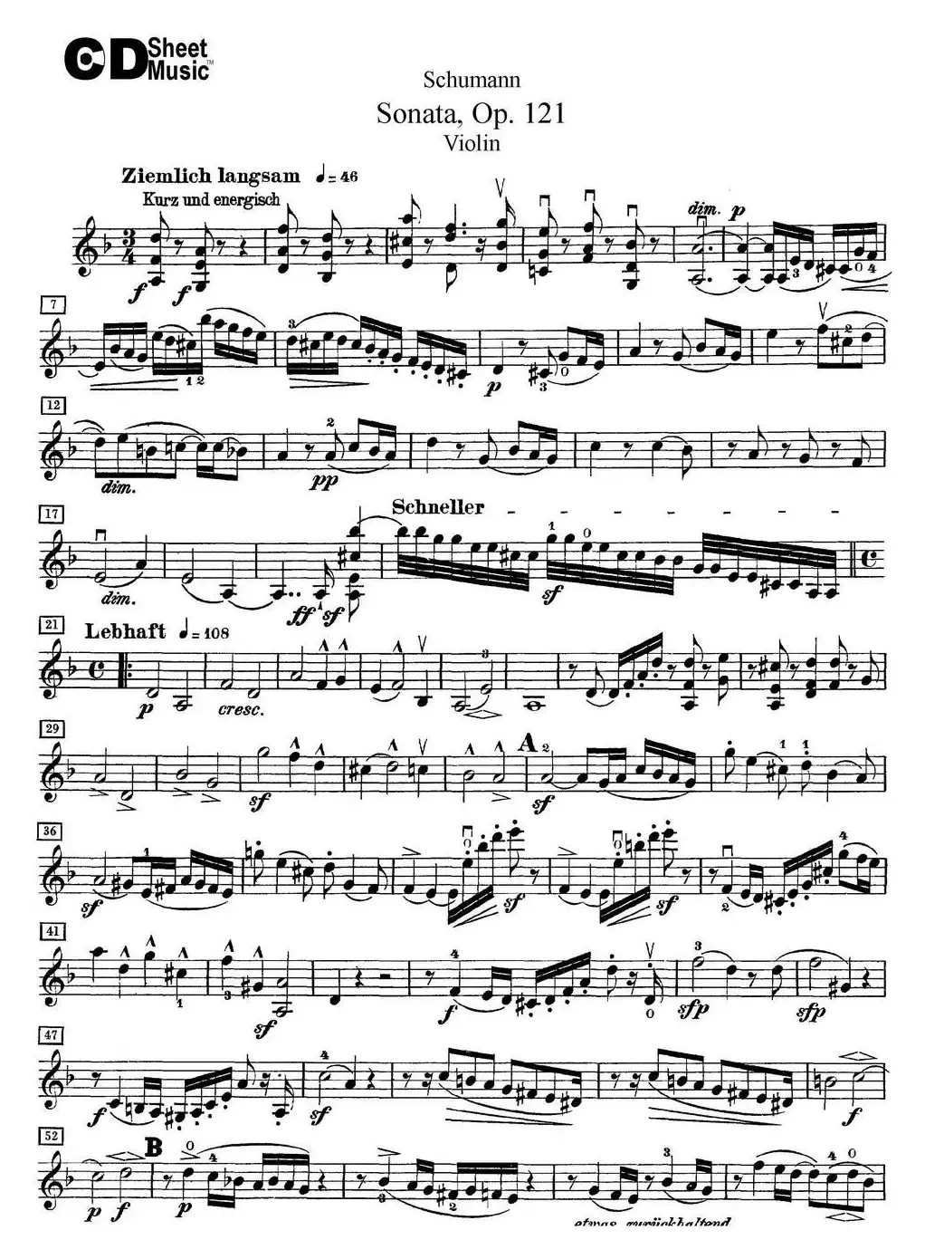 Violin Sonata Op.121