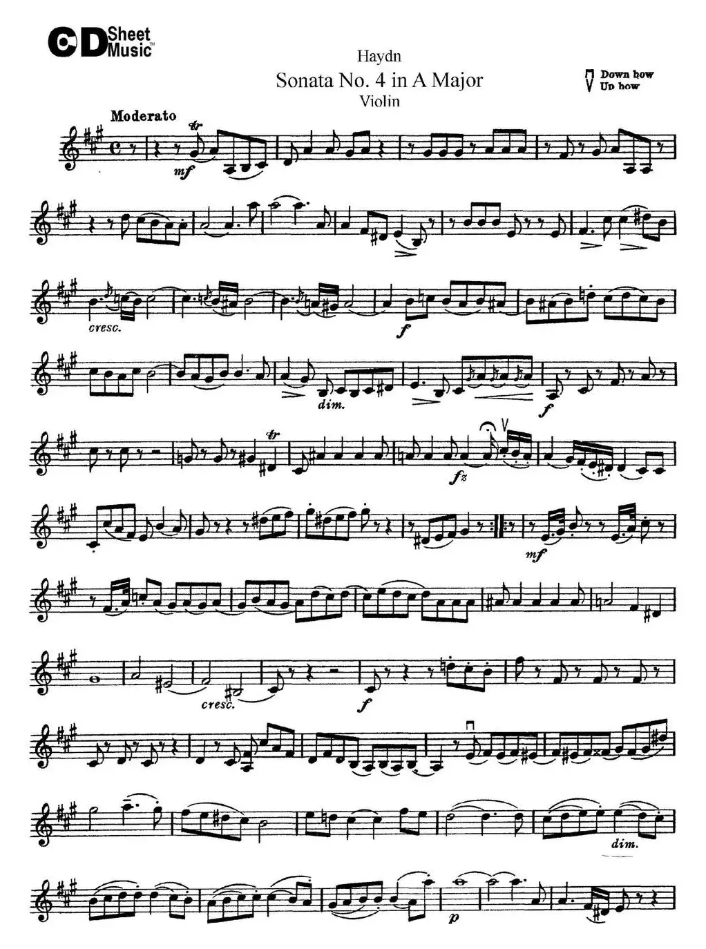 Violin Sonata No.4 in A Major