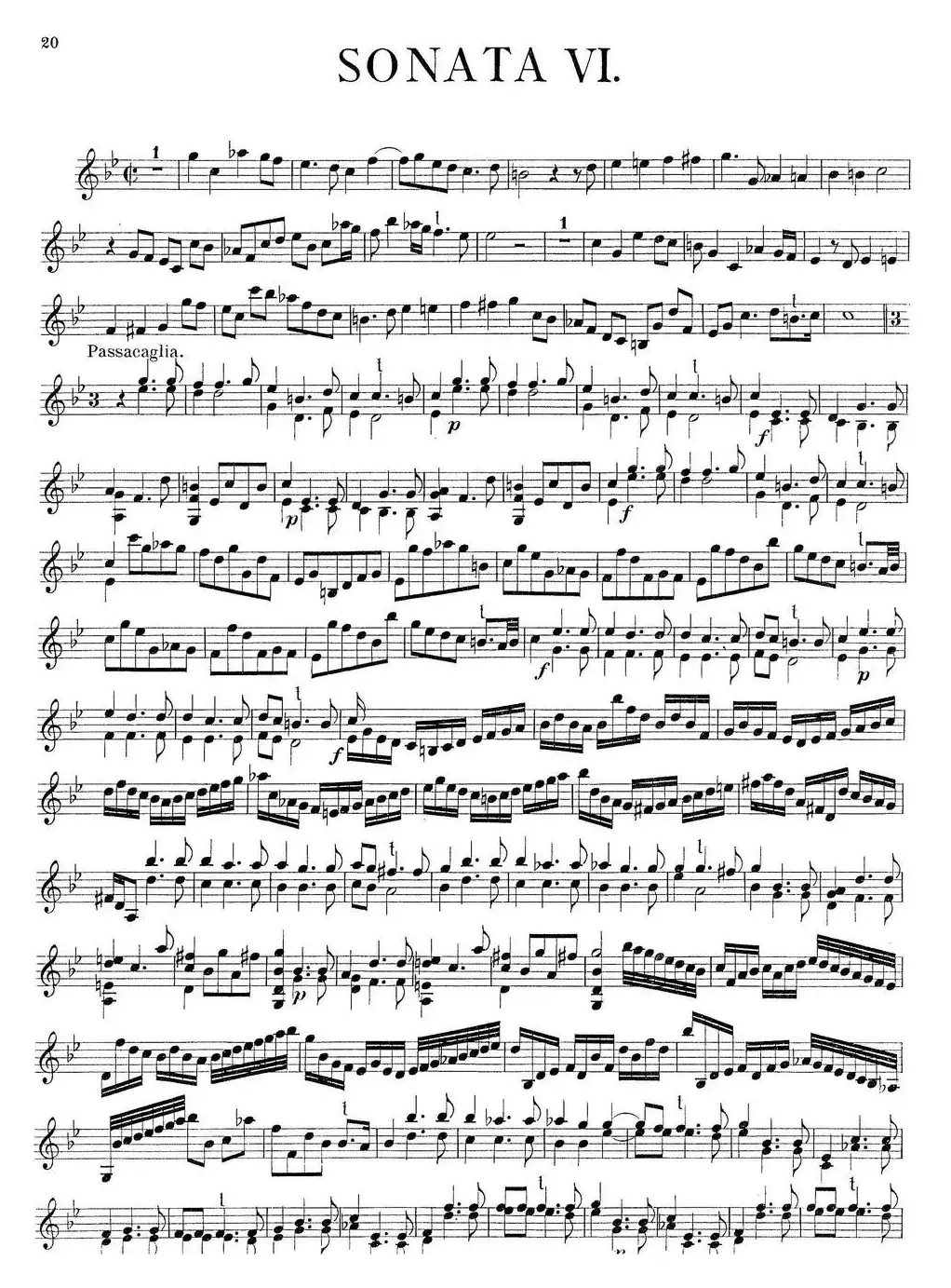 Biber Violin Sonata VI