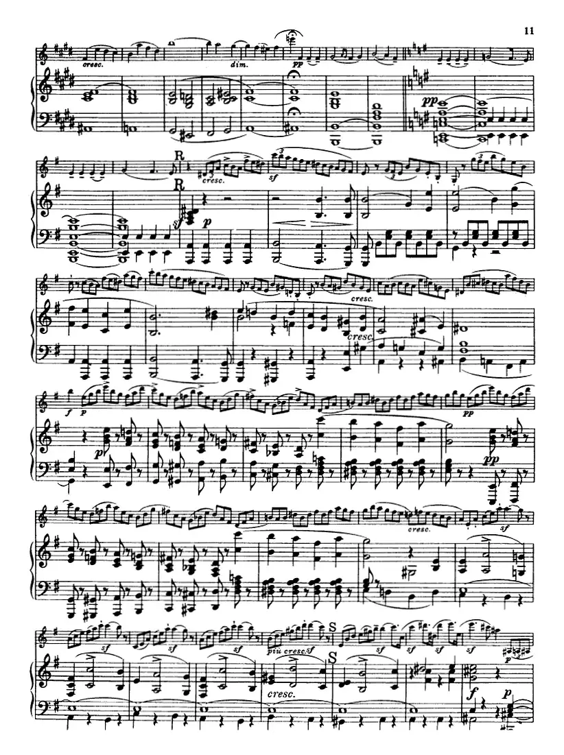 E小调协奏曲（Op.64）（小提琴+钢琴）