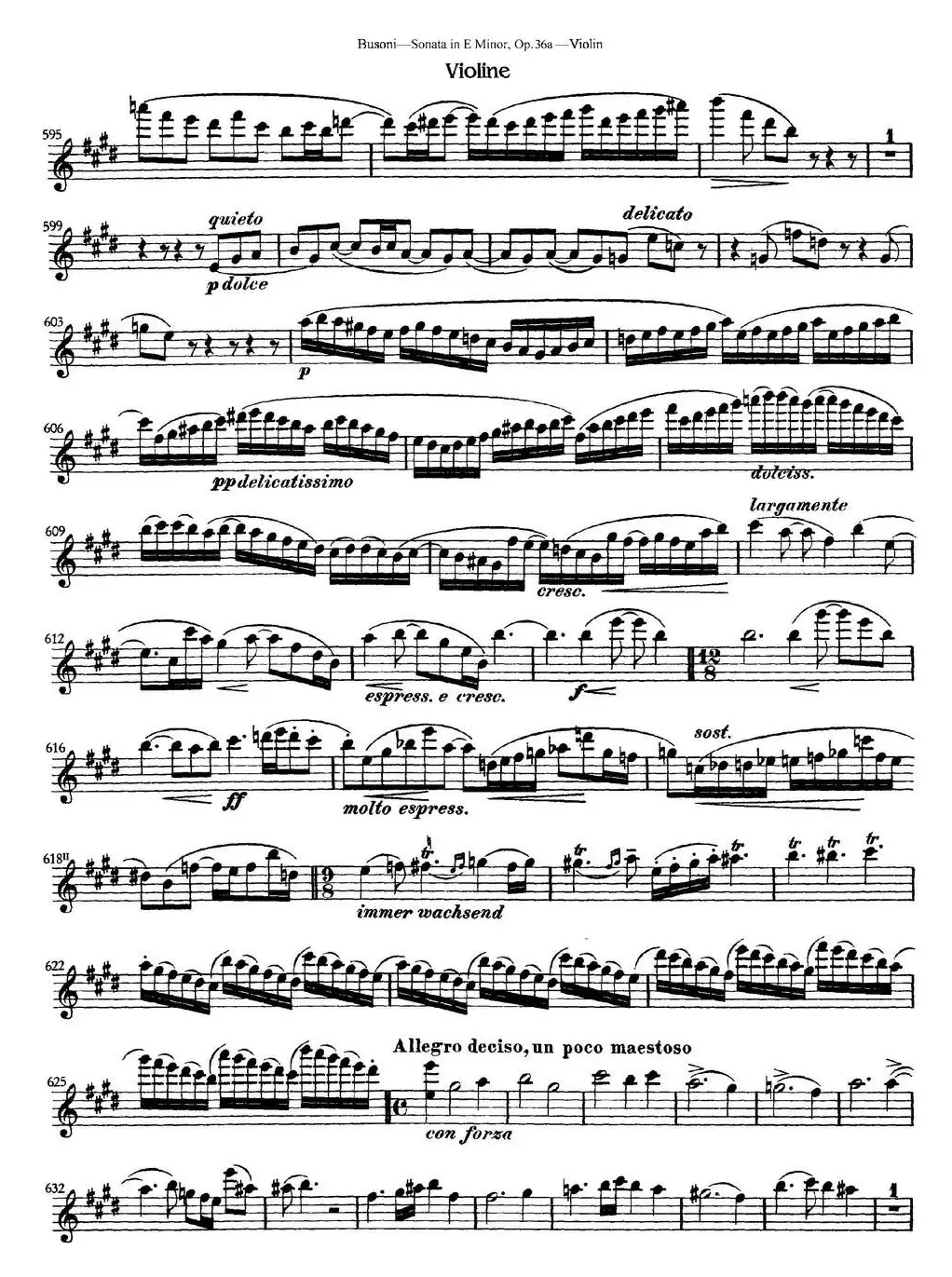 Violin Sonata No.2 in E Minor Op.36