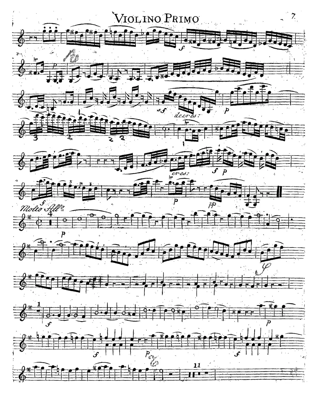 Mozart《Quartet No.14 in G Major,K.387》（Violin 1分谱）