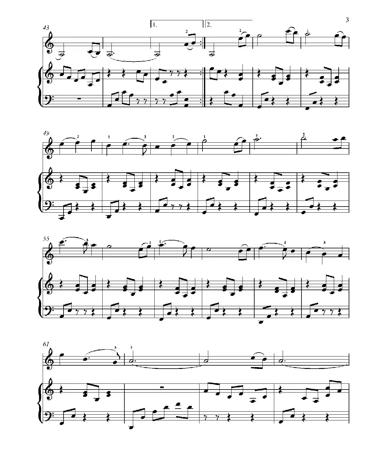 Sad Rommance for Beginning Violin（小提琴+钢琴伴奏）