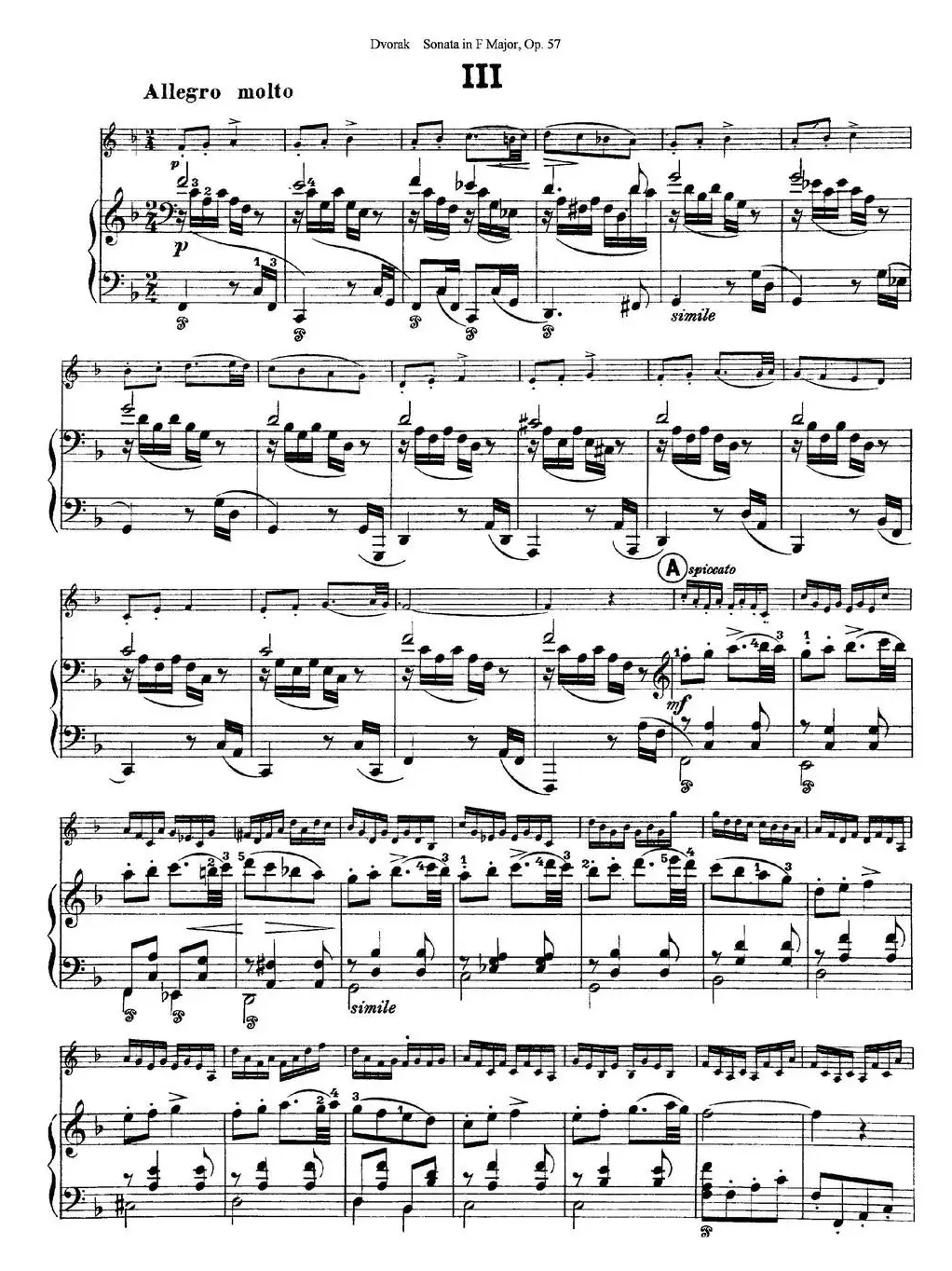 Violin Sonata Op.57（小提琴+钢琴伴奏）