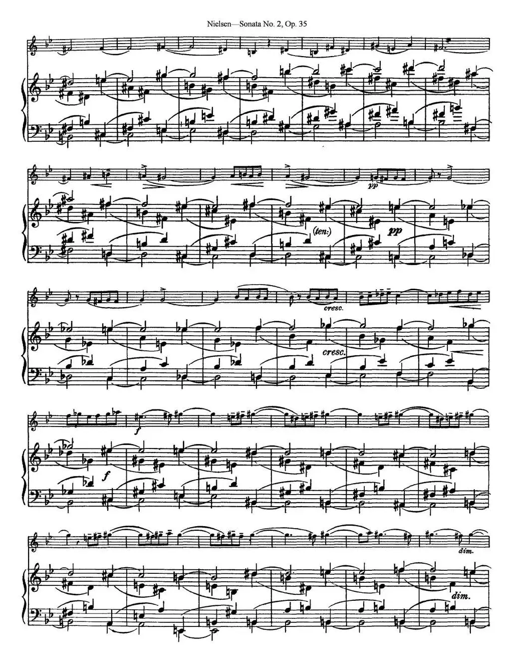 Violin Sonata No.2  Op.35（小提琴+钢琴伴奏）