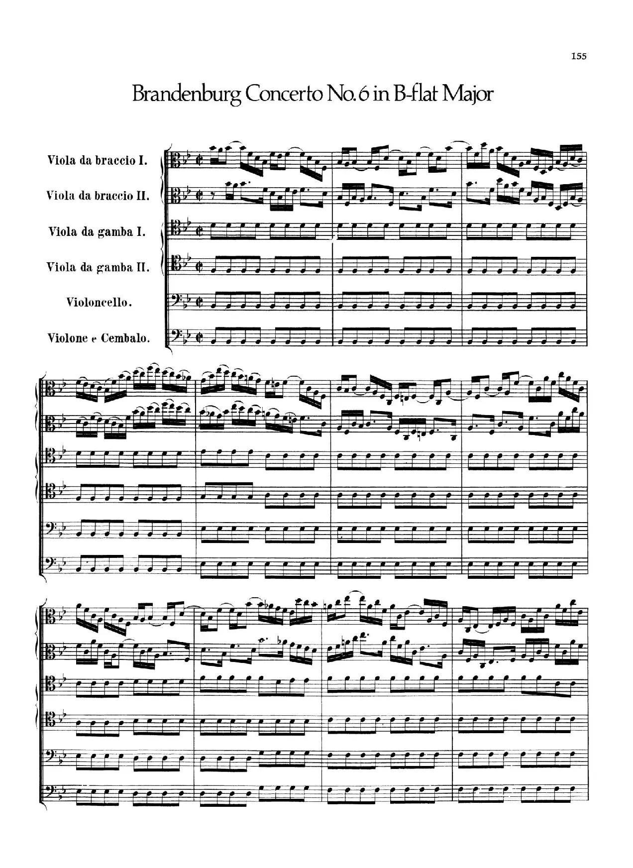 Brandenburg Concerto No.6 in B-flat Major（勃兰登堡协奏曲第六号）