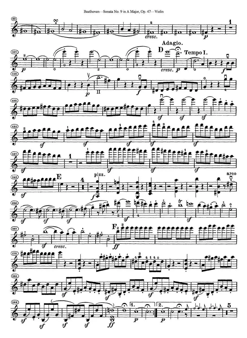 Violin Sonata No.9 in A Major Op.47