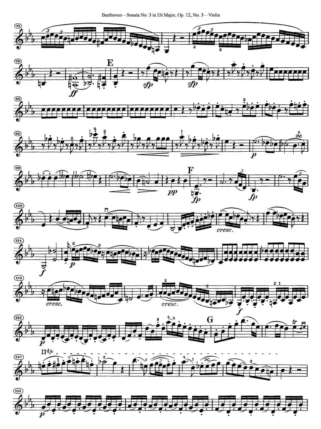 Violin Sonata No.3 in Eb Major Op.12 No.3