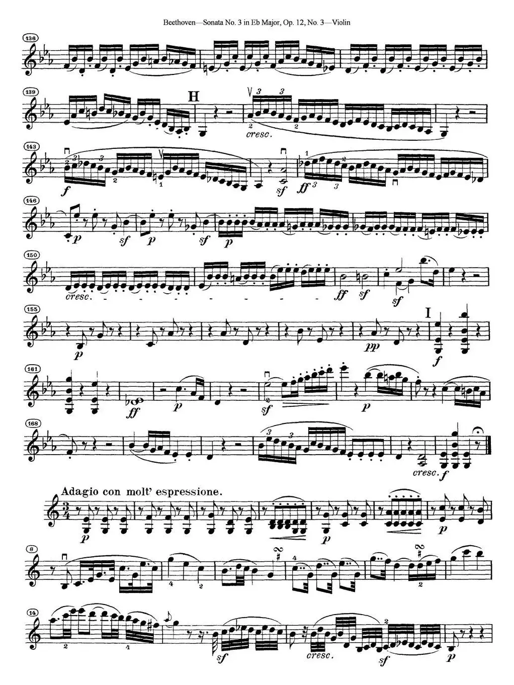 Violin Sonata No.3 in Eb Major Op.12 No.3