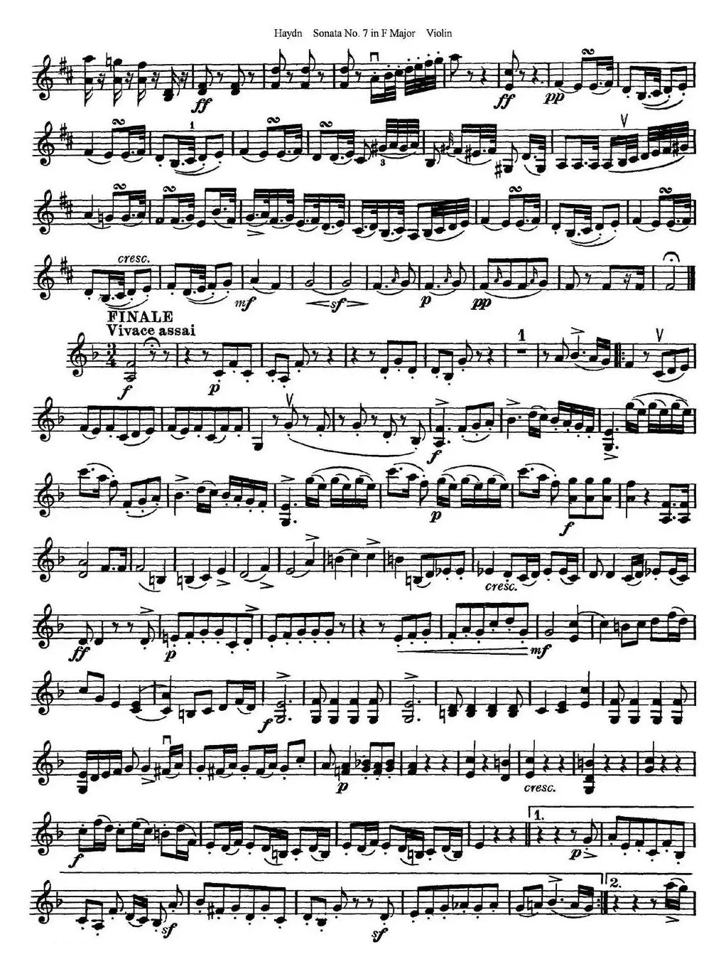 Violin Sonata No.7 in F Major