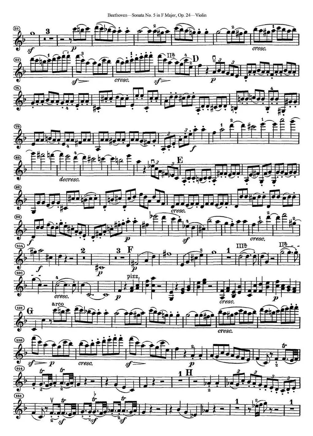 Violin Sonata No.5 in F Major Op.24