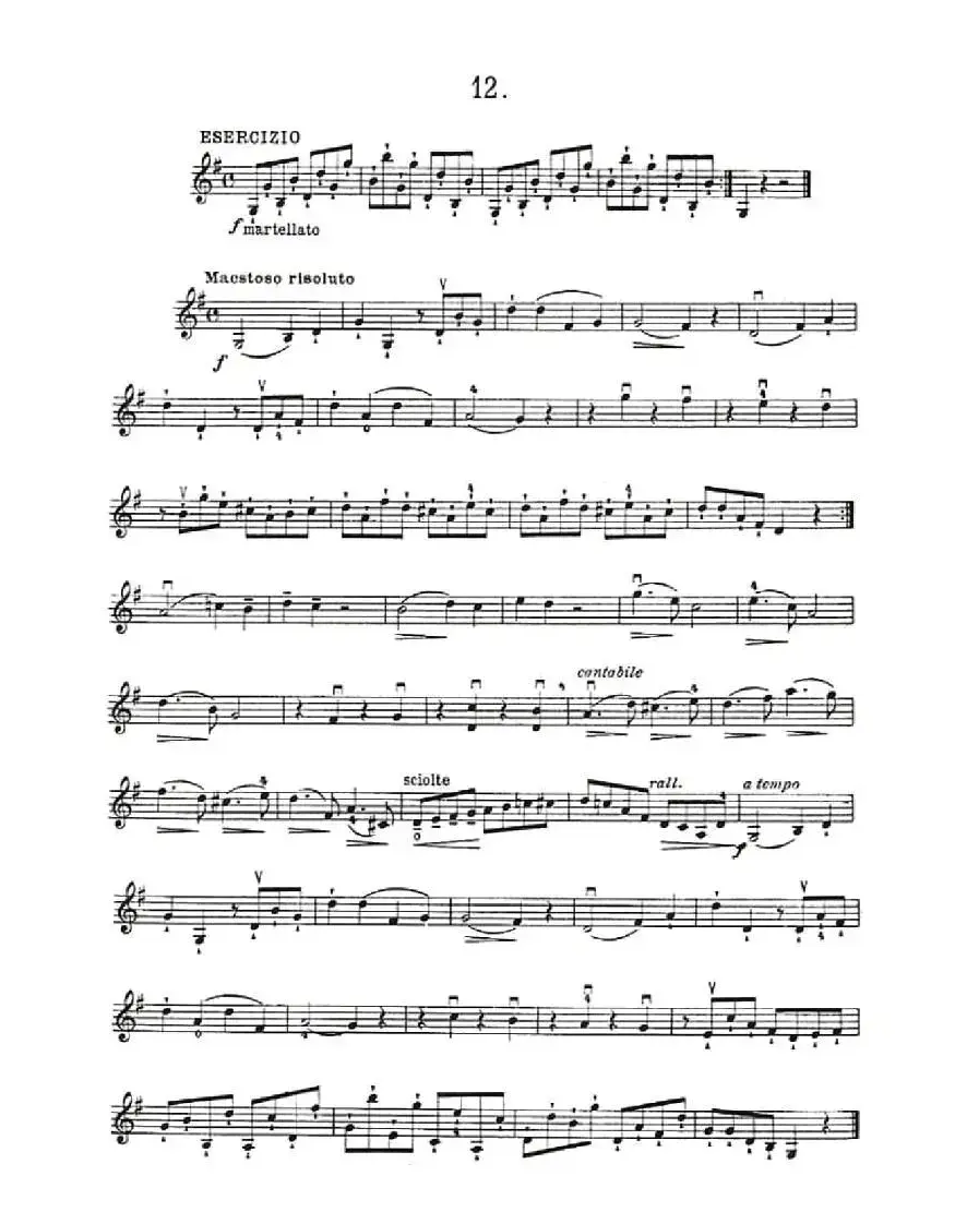 36 Studi Melodici E Facilissimi Op.48之11—20（36首容易旋律 作品.48）