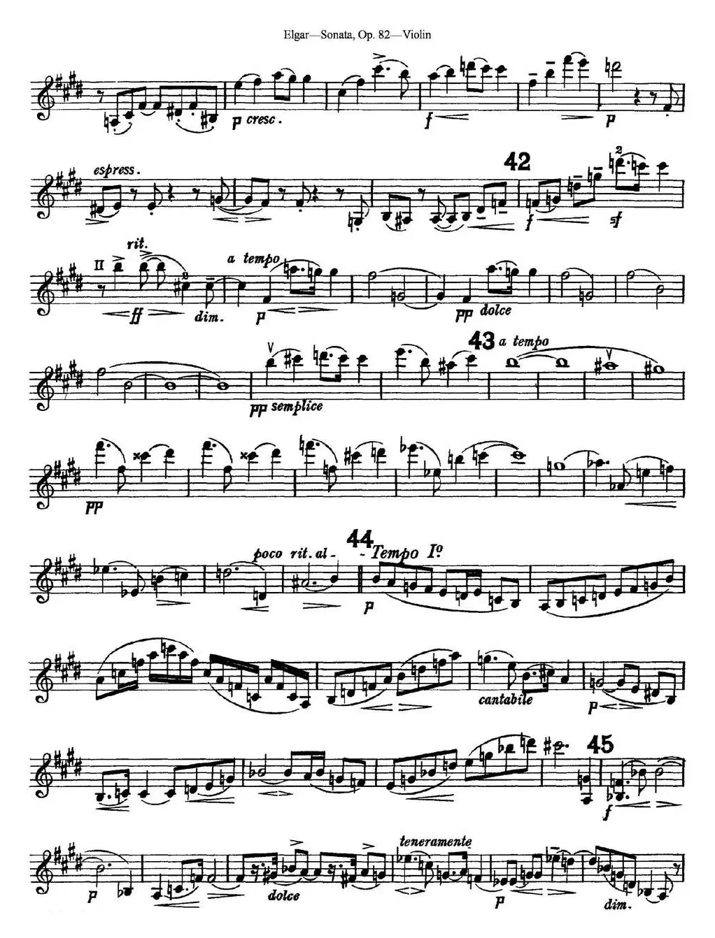 Violin Sonata Op.82