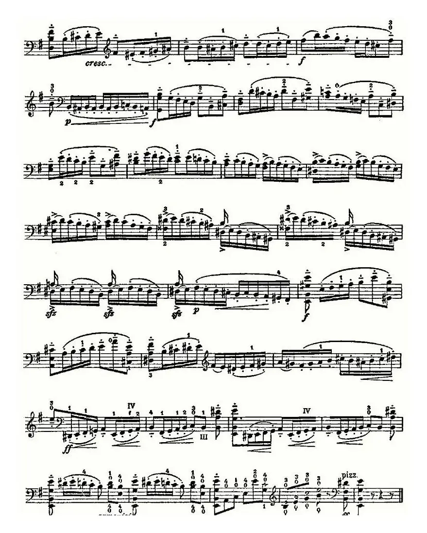 PIATTI 12 Caprices 之12（大提琴）