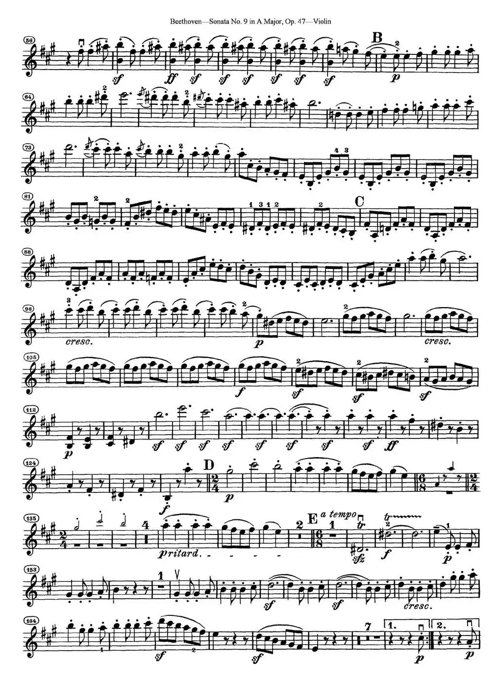 Violin Sonata No.9 in A Major Op.47