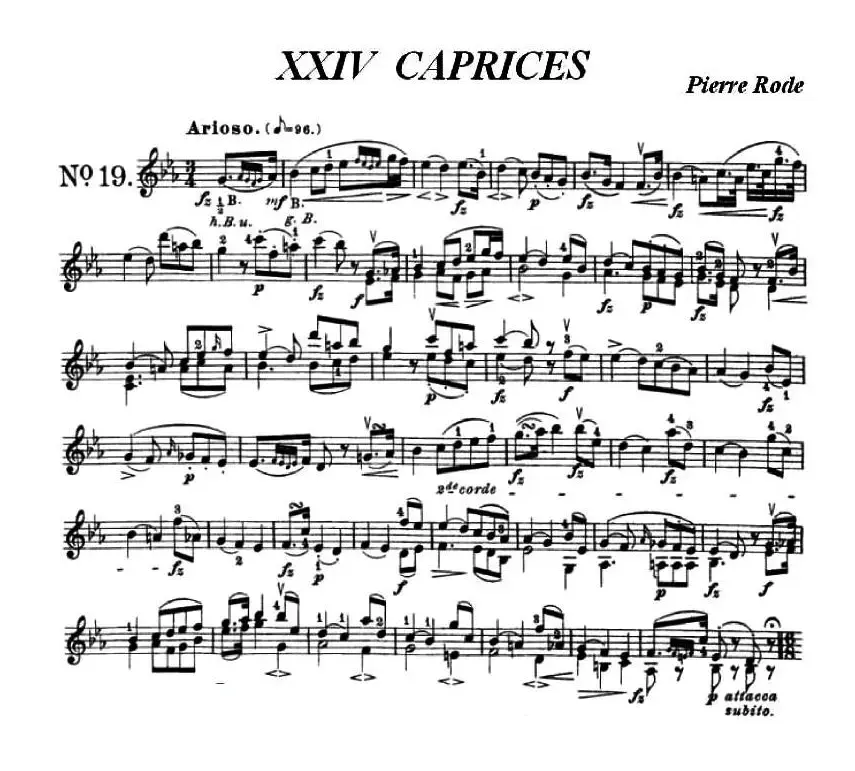 24首小提琴练习曲之19