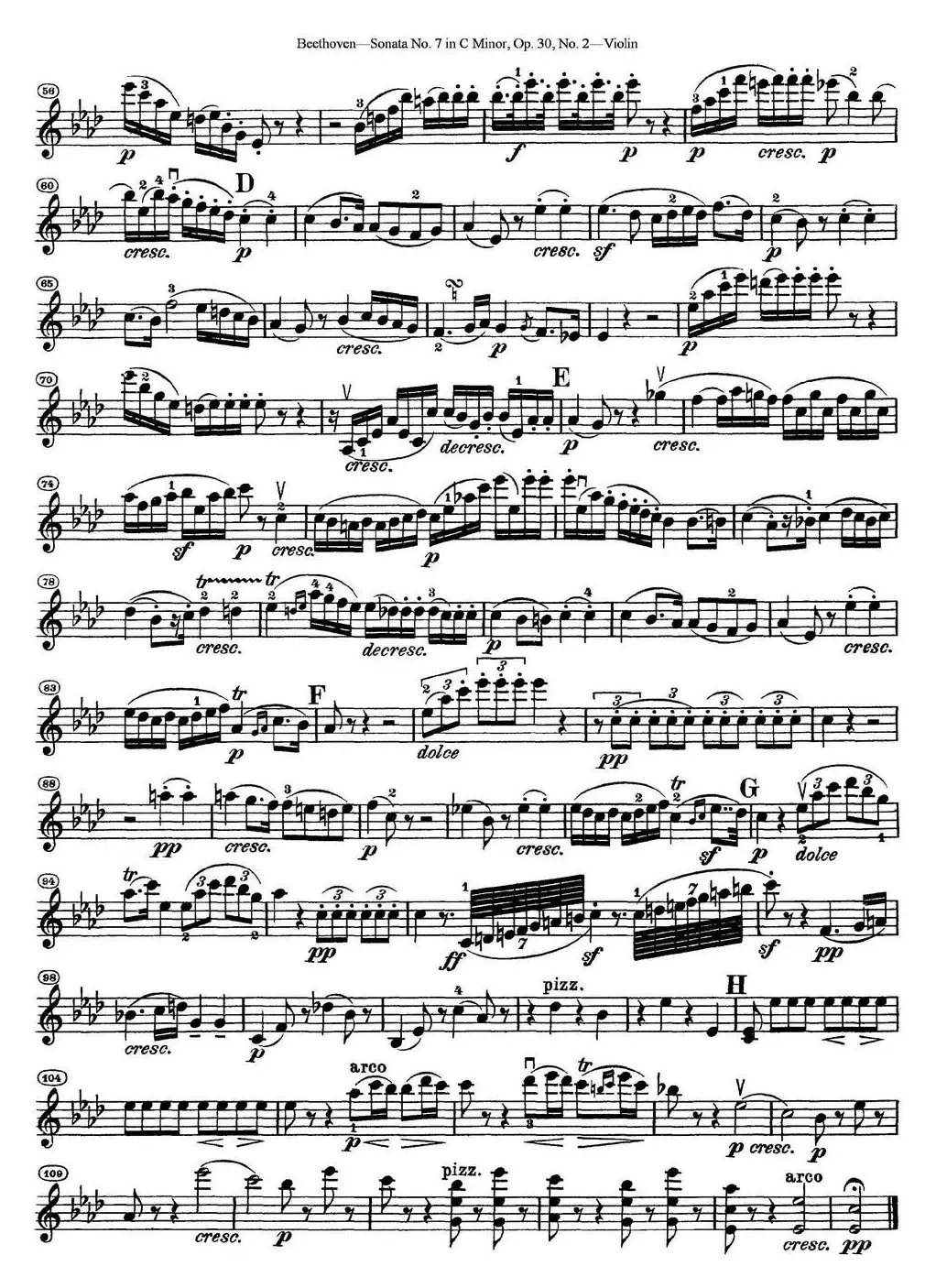 Violin Sonata No.7 in C Minor Op.30 No.2