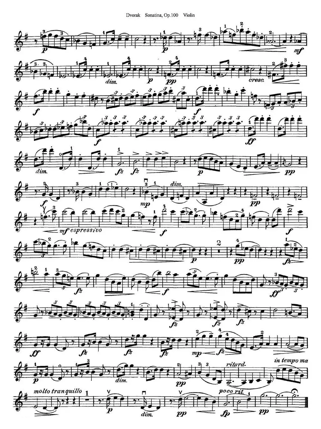 Violin Sonatina Op.100