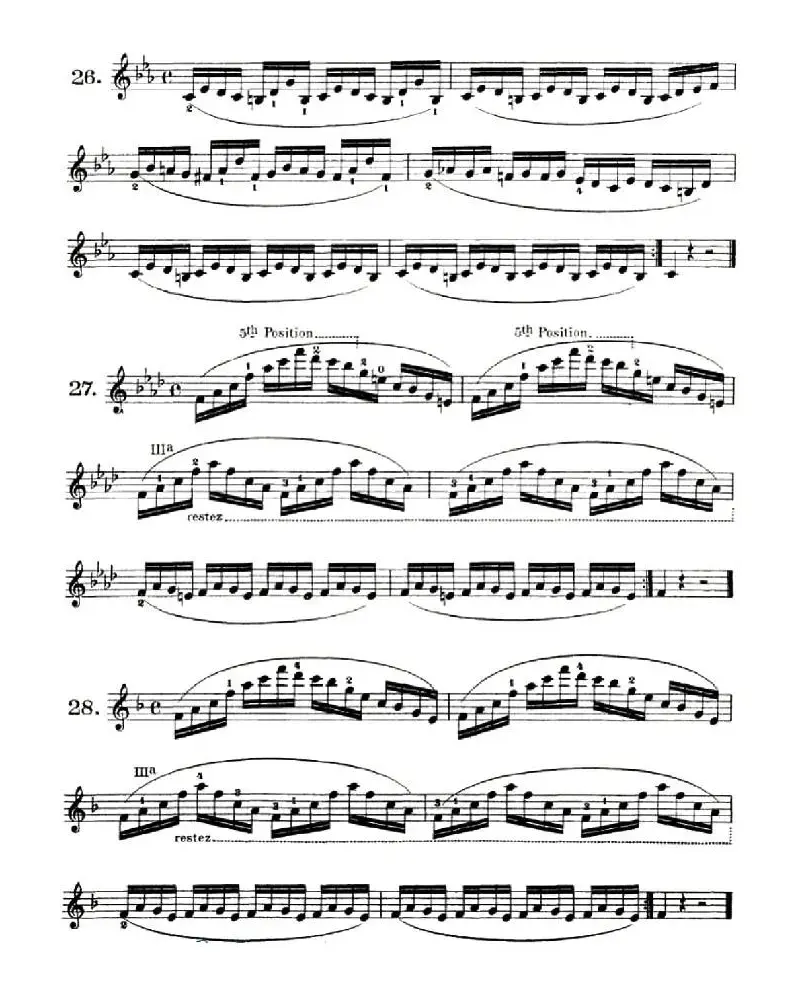 School of Mechanism, Op. 74（小提琴技巧练习23——34）